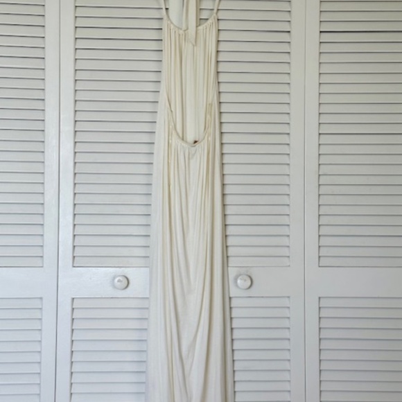 RACHEL PALLEY FULL LENGTH WHITE DRESS WITH LOW BACK - Picture 3 of 4